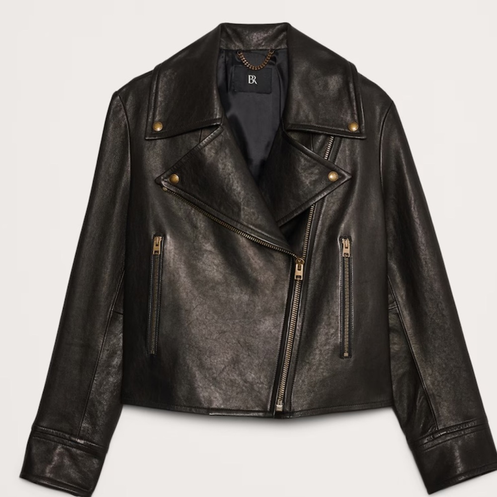 Banana Republic Women's Black Leather Jacket